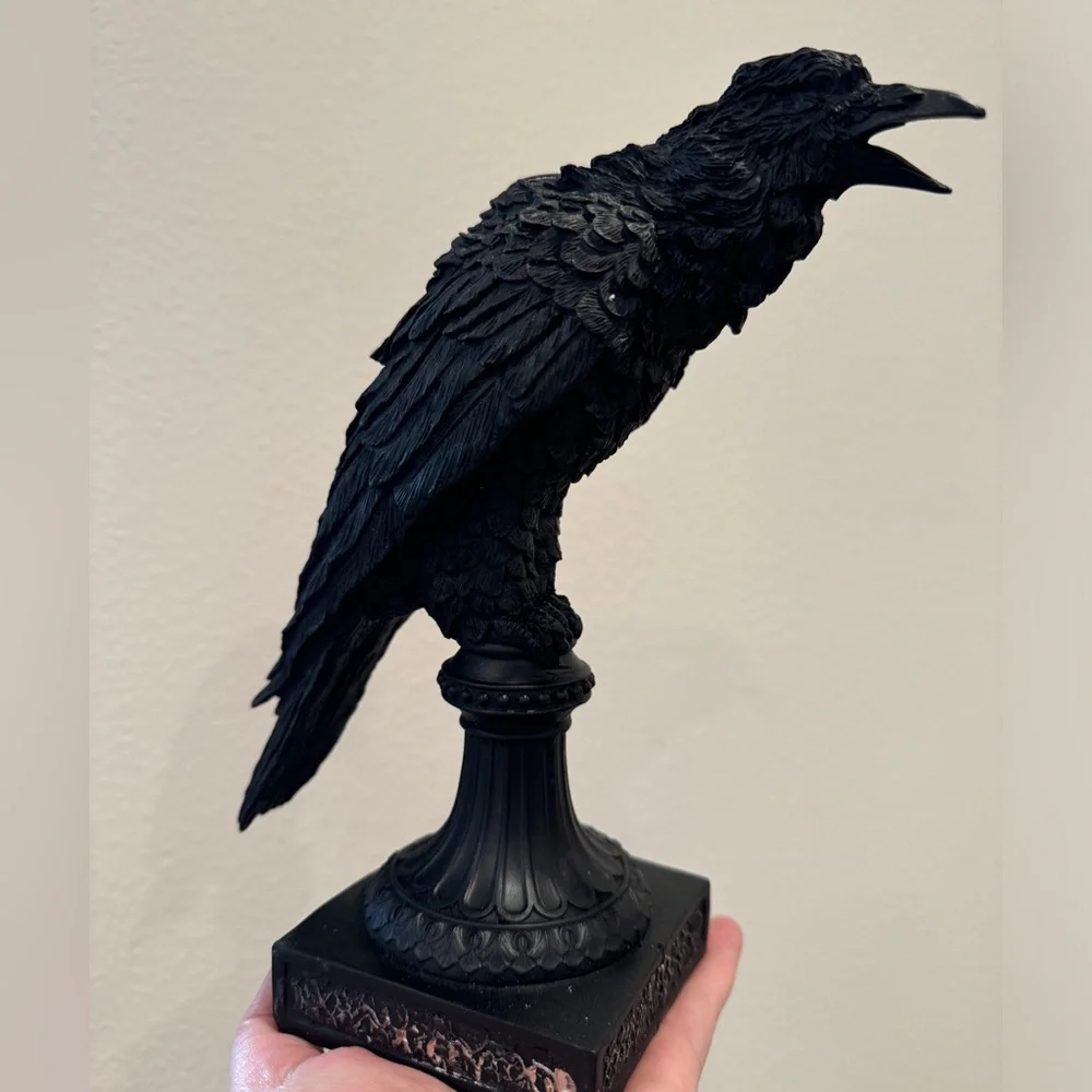 Crow taper Candle Holders pair - Picture 3 of 16